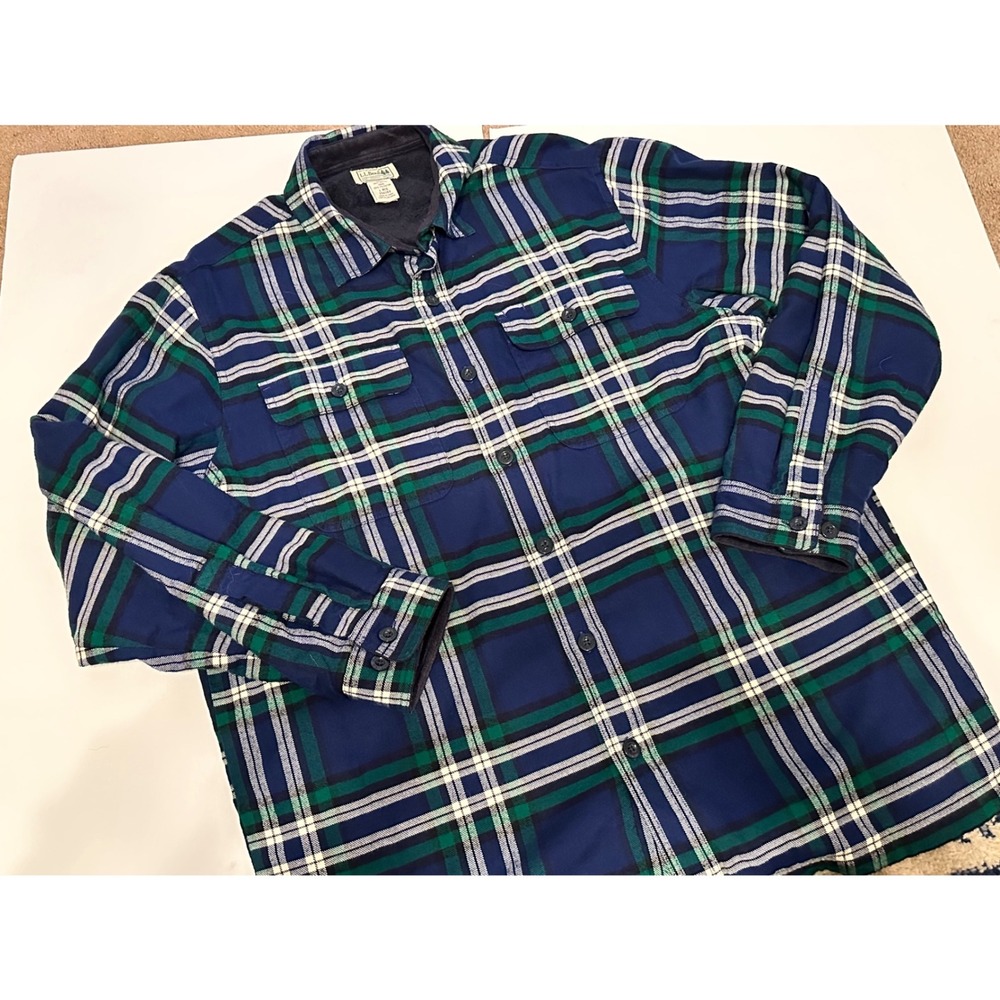 L.L. Bean Men's Fleece-lined Flannel Shirt Jacket